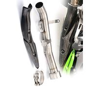 Supprimer Catalyst Échappement Escape Eliminator Enhanced Middle Link Pipe Slip on Silencieux pour Kawasaki Z900 Z900e 2017 2018 2019 2020 2021