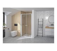 Supra 2 Portes Pivotantes 100 Blanc Transparent - KINEDO PA1532BTN