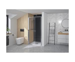 Supra 2 Portes Pivotantes 100 Chromé Transparent - KINEDO PA1532CTN
