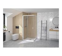 Supra Angle Droit/Gauche 90X90 Blanc Transparent - KINEDO PA1592BTN