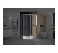 Supra Angle Droite 120 Chromé Transparent - KINEDO PA1584CTND