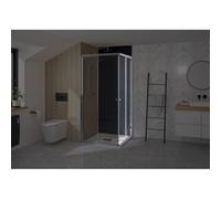 Supra Angle Droite 80 Chromé Transparent - KINEDO PA1581CTND