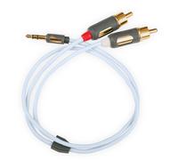 Supra Cables MP-2RCA Câble Mini-prise 3,5 mm Stéréo vers RCA 1,0 m