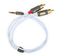 Supra Cables MP-2RCA Mini 3.5mm Stereo Vers RCA 0,5 m Câble Audio