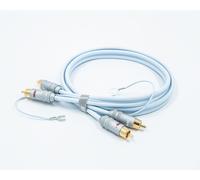 Supra Cables Phonokabel PHONO 2RCA-SC Câble Analogique 2x RCA Or, Bleu 1,0 m