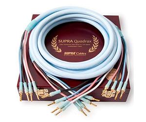 SUPRA cables Quadrax Câble pour haut-parleur 4 x 2.0 bi-amp combicon Ondulation, 2.00M