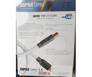 Supra Cables USB 2.0 A-B câble 1 m