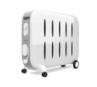 SUPRA CERAMINO 1522 - Radiateur mobile à chaleur douce, 1500W, jusqu'à 20m2, thermostat mécanique, programmable, anti-surchauffe, anti-basculement, blanc.