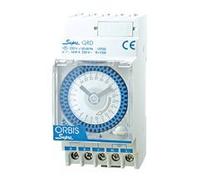 SUPRA D 24 V CA. INTERRUPTOR HORARIO ANALOGICO DIARIO SIN RESERVA MANIOBRA 15 MINUTOS 16(4) A