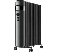 SUPRA OREA 2500 Radiateur à huile 1500 W, chauffage électrique, affichage numérique, température réglable, minuteur, jusqu'à 20 m², mode ECO, noir