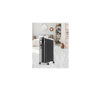SUPRA OREA 2500 Radiateur à huile 1500 W, chauffage électrique, affichage numérique, température réglable, minuteur, jusqu'à 20 m², mode ECO, noir