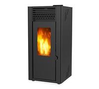 SUPRA ORPHÉE 12 NOIR Poêle à granulés, 12 kW, haute efficacité, capacité réservoir de 30 kg, système de nettoyage, autonomie jusqu'à 33 heures, noir