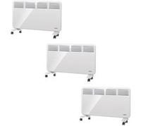 supra pack 3x radiateurs mobiles à convection 2000w écran numérique programmateur G