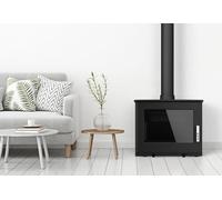 SUPRA Poêle à bois compact en fonte Usko - 9,1 kW - FR9015960B