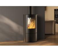SUPRA Poêle à bois double combustion en acier Léonie - 6 kW - FR9016770B