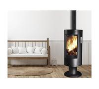 SUPRA Poêle à bois sur pieds en acier double combustion Chloé - 7,1 kW - FR9002770B
