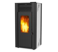 Poêle à granulés de bois 11.9kw blanc - Supra - orphee 12 blanc - blanc/noir