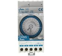 Orbis Programmateur horaire SUPRA QRD 230V analogique pour rail 230 V/AC