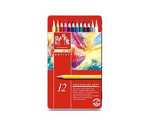 Supracolor II, 3.8 mm Lead, L. 17 cm, Assortment of Colors, 12ud, thickness 7 mm