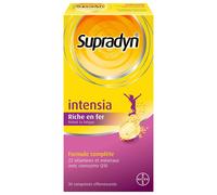 Supradyn Intensia Multivitamines et Minéraux aide à réduire la fatigue Comprimés Effervescents 30 pc(s)