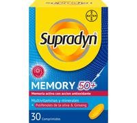 Supradyn Memory 50+ Vitamines Minéraux et Énergie avec Ginseng 30 Comprimés