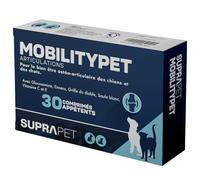 Suprapet MobilityPet Chiens et Chats - Soutien Os et Cartilage 30 comprimés - Aliment complémentaire Naturel avec Boswelia Glucosamine, Chondroïtine, MSM et Griffe du Diable, Vitamine C