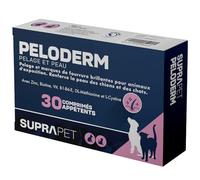 Suprapet, Peloderm pour Chiens et Chats 30 comprimés à Base de Biotine, Zinc, Vitamines B, Méthionine et Cystine pour Le Bien-être et la Brillance du Poil | Alimentation complémentaire