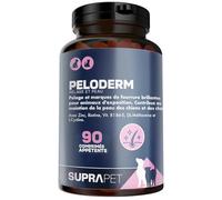 Suprapet, Peloderm pour Chiens et Chats 90 comprimés à Base de Biotine, Zinc, Vitamines B, Méthionine et Cystine pour Le Bien-être et la Brillance du Poil | Alimentation complémentaire