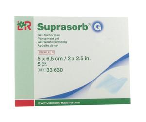 Suprasorb G Compresse De Gel Stérile 5x6,5cm 5 Pièces (33630)
