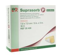 Lohmann & Rauscher Suprasorb P Pansement En Mousse PU Non-Adhésif WCL 7,5x7,5cm 10 Pièces (20406)