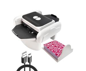 Suprbee Mélangeur de Cartes Automatique, 1-2 Ponts Mélangeurs de Carte, 2 Mode, Rechargeable USB Melangeur de Carte pour Poker, UNO Jeu de Cartes, Texas Hold'em, Belote, Blackjack,Skip-Bo, Phase 10