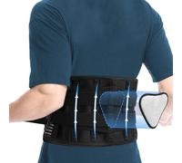 SUPRBIRD Ceinture Lombaire avec Coussin Lombaire,Ajustable et Respirant,Ceinture de Soutien Lombaire Maintenir Bien Les Lombaires,Pour Sciatique, Hernie Discale, Scoliose,pour Homme et Femme (XL)