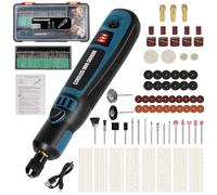 SUPRBIRD Kit d'Outil Rotatif Multifonction Sans Fil,Mini Stylo Graveur Rechargeable,Mini Meuleuse 3 Vitesses 5000-15000 tr/min avec 96 Accessoires pour Bois/Métal/Verre/Céramique/Bijoux