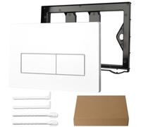 SUPRBIRD Plaque de commande WC,Plaque de rechange pour double chasse d'eau,Pièce de rechange pour réservoir d'eau,Compatible avec les panneaux de chasse Geberit Sigma 01/20/30/50 et UP 300/320