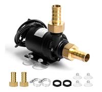 SUPRBIRD Pompe à Eau Submersible 19W, DC 12V, Pompe à Eau Ultra Silencieuse, 800 L/H, Pompe de Bassin Submersible, Métal, Classique, pour Bassin, Fontaine de Jardin, Aquarium