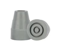 supregear 2-Pack Embouts de Canne en Caoutchouc, Embouts de Canne Renforcés de 19 mm avec Base Extra Large Antidérapante Remplacement pour Canne de Marche Accessoire de Canne Pliante, Gris