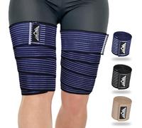 supregear 2 Pièces Bandes de Compression pour Ischio-Jambiers et Cuisses, Attelles Ajustables pour Entorses Musculaires, Bandages Élastiques pour Genou Mollet Bras Jambe, Unisexe, 150 cm