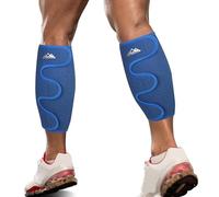 supregear Attelle de Soutien du Mollet, 2 Pack Shin Attelle Compression Hommes Femmes Réglable Manchon d’Enveloppement de Veau pour Muscle Enflure Randonnée Entraînement Respirant Soutien aux Veaux