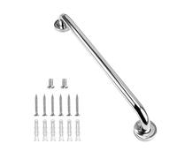 supregear Barre d'Appui Dans Salle de Bain, 50 cm Barre d'Appui en Acier Inoxydable Antidérapant 304 Poignée de Sécurité Équilibre dans Chrome pour Toilette Cuisine Chambre, Vis Dissimulée Fixé au Mur
