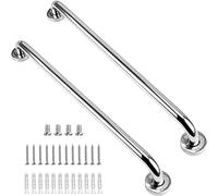 supregear Barre D'appui Salle de Bain 2-Pack, 61 cm Barres D'appui de Sécurité en Acier Inox 304 Barre D'appui en Chrome pour Baignoire, Cuisine, Chambre à Coucher, Vis Dissimulées Fixées Au mur