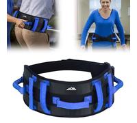 supregear Ceinture de marche rembourrée avec 7 poignées, Sangle réglable d’assistance pour aidants, soutien aux seniors et mobilité bariatrique, Noir