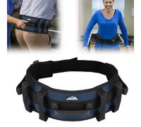 supregear Ceinture de marche rembourrée avec 7 poignées, Sangle réglable d’assistance pour aidants, soutien aux seniors et mobilité bariatrique, Bleu Foncé