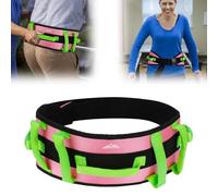 supregear Ceinture de marche rembourrée avec 7 poignées, Sangle réglable d’assistance pour aidants, soutien aux seniors et mobilité bariatrique, Rose