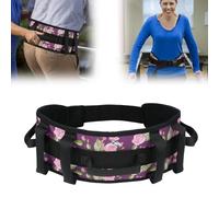 supregear Cinturón de Marcha - Ayuda de Transferencia Antideslizante con 7 Asas y Hebilla de Liberación Rápida, Ideal para Cuidado de Personas Mayores, Floral Violet
