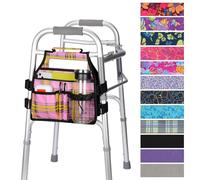 supregear Côté Marcheur Sac, Sac d'accès Latéral Walker Pochette Organisateur avec Poignée Accessoire Multifonctionnel pour la Plupart des Marcheurs avec Barre Latérale, Facile à Installer et Léger