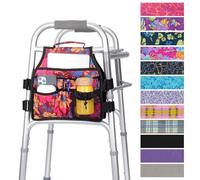 supregear Côté Marcheur Sac, Sac d'accès Latéral Walker Pochette Organisateur avec Poignée Accessoire Multifonctionnel pour la Plupart des Marcheurs avec Barre Latérale, Facile à Installer et Léger