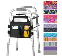 supregear Côté Marcheur Sac, Sac d'accès Latéral Walker Pochette Organisateur avec Poignée Accessoire Multifonctionnel pour la Plupart des Marcheurs avec Barre Latérale, Facile à Installer et Léger