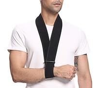 supregear Écharpe de Bras, Antidémarrage de Collier de Support de Cou Réglable et Léger Écharpe de Bras Simple Support D'épaule Médical Respirant pour le Coude de la Main du Bras Blessé, Noir