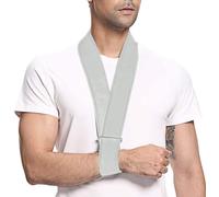 supregear Écharpe de Bras, Antidémarrage de Collier de Support de Cou Réglable et Léger Écharpe de Bras Simple Support D'épaule Respirant pour le Coude de la Main du Bras Blessé, Gris