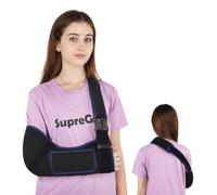 supregear Écharpe de Bras - Immobilisateur d’Épaule Confortable et Respirant pour Femmes et Hommes, Blessures à l’Épaule, Fracture, Luxation ou Entorse, Bras Gauche ou Droit, Noir + Bleu Foncé, M